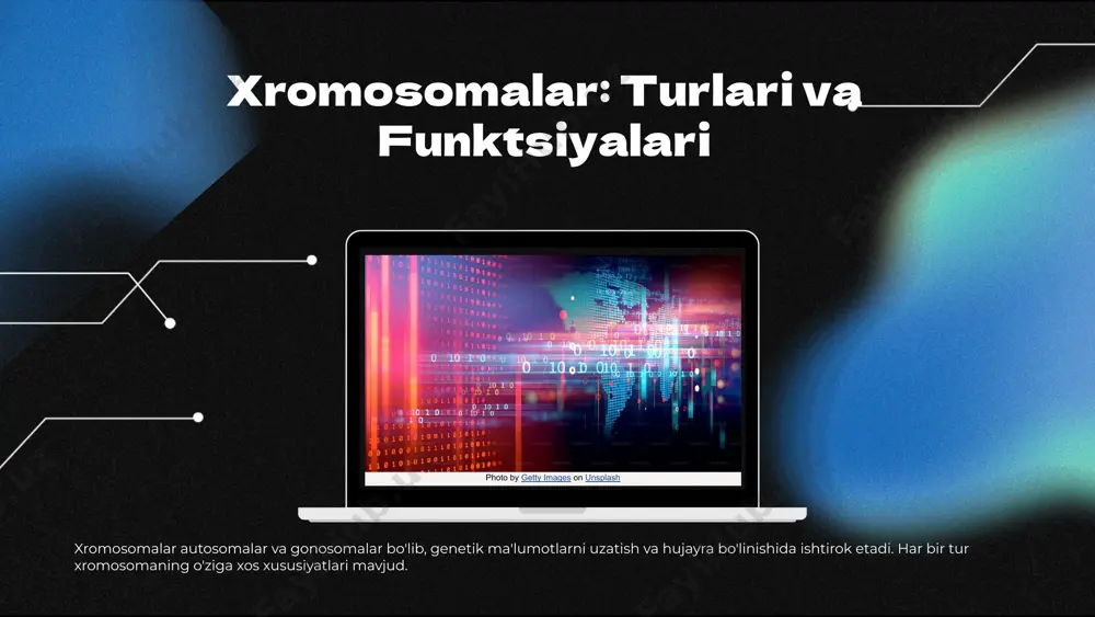 tushuntirishga yordam beradi. o'zgarishlar xromosomalar orqali genetik ma'lumotlarni avlodlarga o'tkazadi. o'zgarishlar xromosomalar orqali xromosomalar o'zgarishlarni o'z ichiga oladi, masalan, mutatsiyalar yoki xromosoma sonining o'zgarishi. bu o'zgarishlar organizmning fenotipik xususiyatlariga ta'sir ko'rsatadi. misollar va hodisalar masalan, insonlarda ko'z ranglari xromosomalar orqali meros bo'lib o'tadi. o'simliklarda ham iqlim sharoitlariga moslashish o'zgarishlari xromosomalar bilan bog'liq holda ro'y beradi. natijalar va ahamiyat xromosoma nazariyasi orqali irsiyatdagi o'zgarishlar yanada chuqurroq o'rganiladi, bu esa genetik tadqiqotlar va tibbiyotda muhim ahamiyatga ega. xromosoma nazariyasining kelajagi rivojlanish istiqbollari xromosoma nazariyasi kelajakda genom tahlili, genetik muhandislik va biologik tadqiqotlar orqali yana rivojlanishi kutilmoqda. yangi texnologiyalar, masalan, crispr va genetik sekvenslash, xromosomalarni yanada chuqurroq o'rganishga yordam beradi. yangi tadqiqotlar xromosoma nazariyasini rivojlantiruvchi yangi tadqiqotlar paydo bo'ldi. ular xromosoma tuzilishi va funktsiyalarini yaxshiroq tushunishga yordam beradi, bu esa irsiyat va genetik kasalliklar bo'yicha yangi ma'lumotlarni keltirib chiqaradi. texnologiyalarning ta'siri yangi texnologiyalar, masalan, yuqori aniqlikdagi mikroskopiya va bioinformatsiya, xromosoma nazariyasini kengaytirish va …