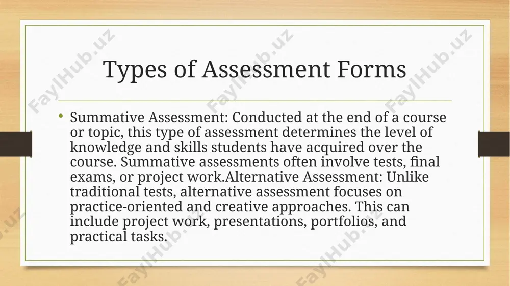 developing assessment forms and criteria - Page 4