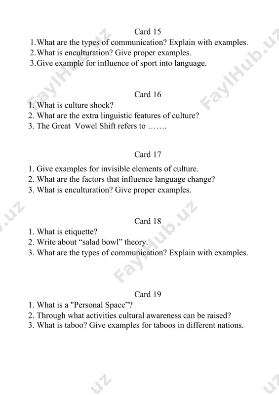 intercultural communication biletlari - Page 4