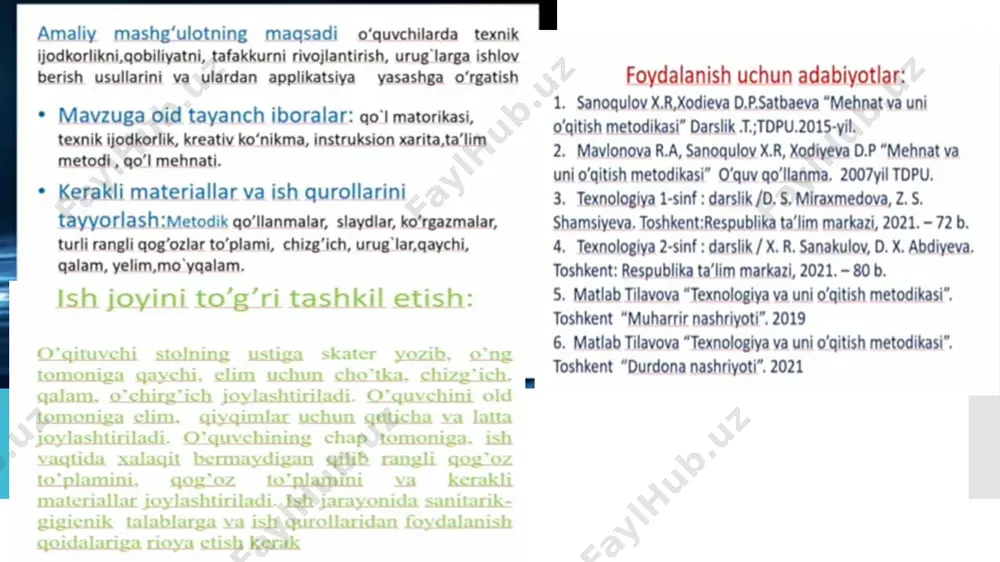 mehnat va uni o’gitish metodikasi darslik - Page 4