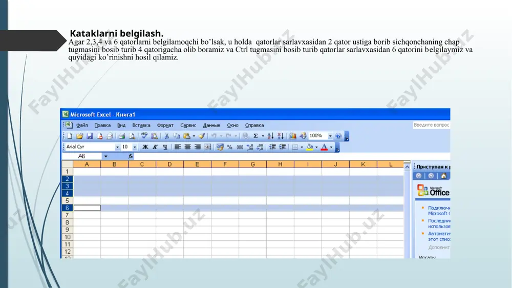 elektron jadvallar bilan ishlash ko’nikmalari - Page 5