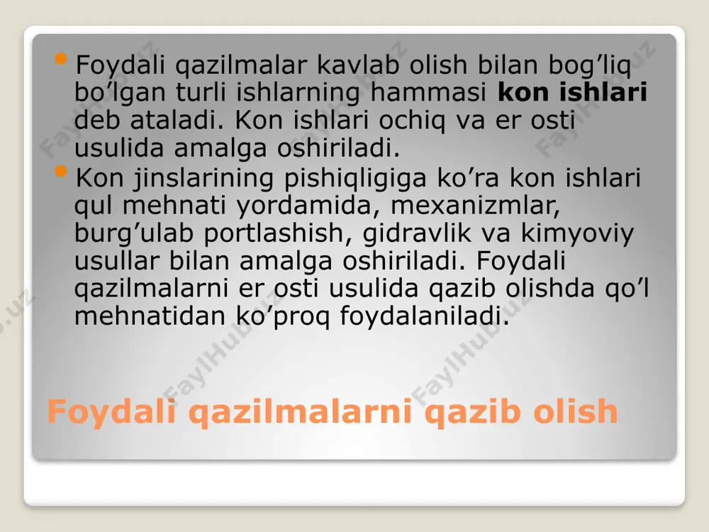 metallurgiyada qo‘llaniladigan xomashyo materiallari - Page 4