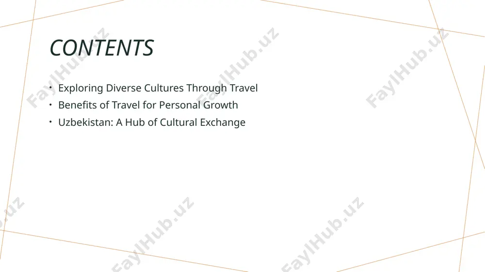 and highlights how language influences culture. visitors encounter unique dialects, enriching their understanding of local identities and heritage. 3 culinary practices - culinary tourism in places like italy reveals cultural nuances through traditional dishes. each meal tells a story, reflecting history, geography, and the community's way of life. transformative experiences: how travel shapes personal identity and perspectives. personal growth travel exposes individuals to diverse cultures and lifestyles, fostering self-awareness and adaptability, crucial for personal development and growth. expanded perspectives engaging with different cultures broadens one's worldview, challenging preconceived notions and encouraging critical thinking about global issues and personal values. lasting connections travel cultivates meaningful relationships across cultural boundaries, nurturing empathy and understanding, which contribute to a more interconnected and compassionate global community. overcoming challenges: building resilience through travel adventures. adapting to change travel often presents unforeseen challenges, such as language barriers or cultural differences, which require travelers to adapt quickly, …