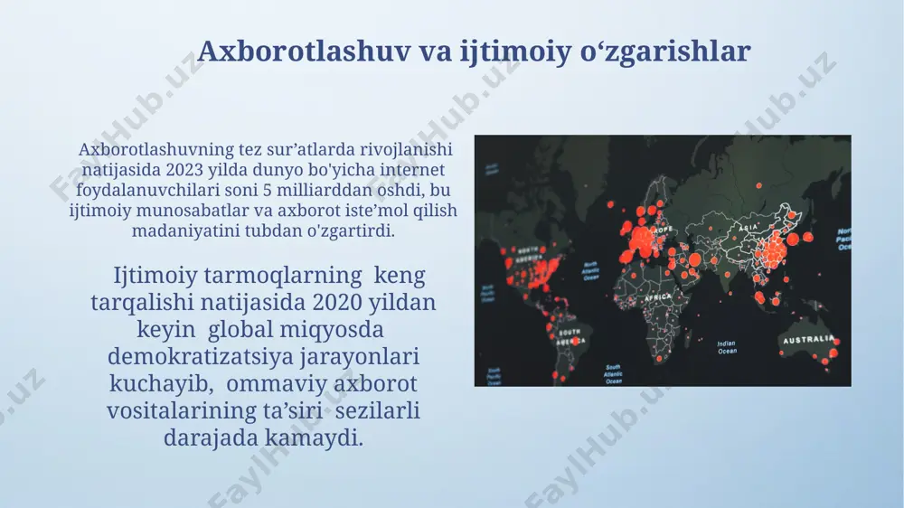 jamiyat axborotlashuvining global tendensiylari - Page 5