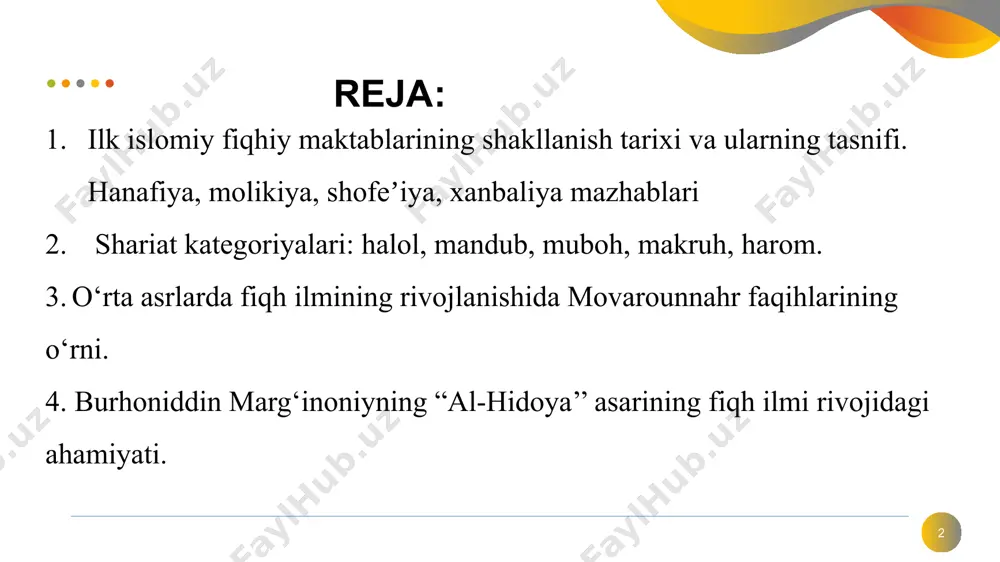 i oʻz taʼsiri ostiga olgan yahudiylar hamda islomdan avvalgi arablar – ikkita asosiy oiladan kelib chiqqan: qaxtoniylar va adnoniylardan iborat “johiliyat davri arablari” bor edi. mana shunday turli tizimlar har tomondan oʻrab turgan bir sharoitda islom dinining ajralmas qismi boʻlgan islom huquqi mustaqil teokratik siyosiy tizimlar huquqi sifatida shakllandi 4 “boshqa huquq tizimlarining islom huquqiga taʼsiri” toʻgʻrisidagi fikrlar islom huquqi tarixi boʻyicha ilmiy izlanishlarning toʻligʻicha amalga oshirilmaganligi bois maʼlumotlar yetarli boʻlmagan davrlarda baʼzi gʻarb olimlari qisqa bir fursatda dunyoga kelib jadal rivojlana boshlagan islom huquqi uchun qurʼoni karimdan tashqarida boʻlgan boshqa manbalarni izlash tashabbusini koʻtarib chiqdilar. ular rim-vizantiya, yahudiy, johiliyat, sosoniy va boshqa tizimlarga eʼtiborni qaratib, islom huquqi, bularning biridan yoki bir nechtasidan oz-ozdan olib shakllantirilgan degan iddaolarni ilgari surishgan. faqat bu daʼvolarini ilmiy dalillar bilan asoslay olmaganlar. bu daʼvoga qarshi chiqqan mahalliy va baʼzi xorijiy tadqiqotchilar esa ilmiy qoʻlyozmalar, tarixiy voqealar va islom huquqshunosligi tadqiqotlariga tayangan holda islom huquqining …