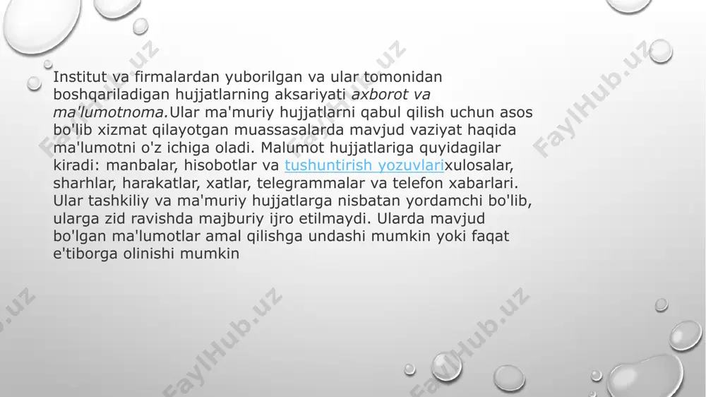 va "sertifikatda uning imzolanishi va berilishi sanalari ko'rsatilgan. sertifikat matni imzolangan va muhrlangan. axborot ma'lumotnomalari individual vaziyatlarni aks ettiradi. ular talabnoma asosida tuziladi va o'z vaqtida topshiriladi. muassasasidan tashqarida yuborilgan so'rovnomalar, umumiy shaklda tuzilgan va institut doirasida taqdim etilgan qog'oz bo'sh bir lavha qilingan, lekin bir xil ma'lumotni ega. faqat institut nomi bilan - muallifga strukturaviy birlik ko'rsatiladi. axborot ma'lumotnomalari individual vaziyatlarni aks ettiradi. ular talabnoma asosida tuziladi va o'z vaqtida topshiriladi. muassasasidan tashqarida yuborilgan so'rovnomalar, umumiy shaklda tuzilgan va institut doirasida taqdim etilgan qog'oz bo'sh bir lavha qilingan, lekin bir xil ma'lumotni ega. faqat institut nomi bilan - muallifga strukturaviy birlik ko'rsatiladi. sana, qabul qiluvchining, nom, matn, imzo -. majburiy ma'lumotlarni (sertifikatlari sertifikat mavzu ikki xil uning chizmachilik ehtiyot yig'ish va ma'lumotlar tekshirishni talab, shuning uchun, xolisona ishlar holatini aks ettirishi lozim sertifikat berilgan ma'lumotlarni qanday hisob vaqt davri yoki sanasini o'z ichiga olishi mumkin. , olingan ma'lumotni taqqoslash …