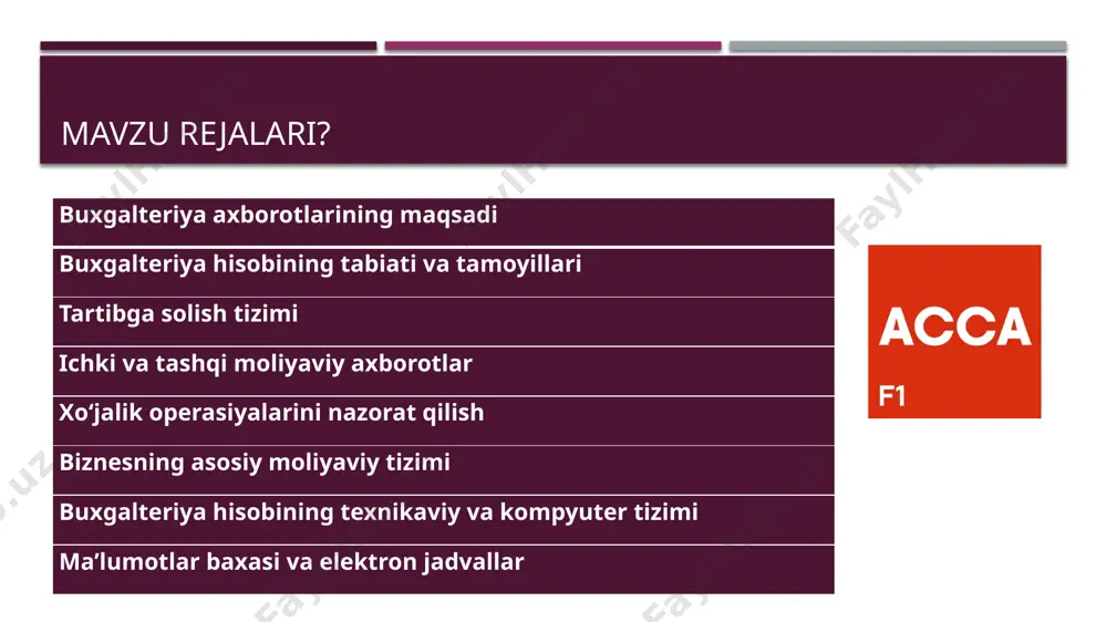 iqaruvchi kompaniya birlik savdosi va daromadini hisobga oladi, lekin qaror qabul qilish uchun xarajatlarni kuzatishi kerak va hokazo. tashkiliy tuzilma mintaqalar bo'yicha boshqariladigan biznesda hisob-fakturalar mintaqalar bo'yicha tuziladi. funktsional tashkilotda buxgalteriya hisobi alohida bo'limda. uyg'onish davri olimi luka pacioli 1494 yilda ikki tomonlama buxgalteriya hisobining birinchi bosma izohini yozgan. ikki tomonlama buxgalteriya hisobi har bir operatsiyani bir schyotning debeti va boshqa schyotning tegishli krediti sifatida kiritish va ularning “qoldig‘ini” ta’minlashdan iborat. pacioli usulining tavsifi ta'sirli edi. biznesda buxgalteriya hisobi ushbu mavzu bo'yicha ingliz tilidagi birinchi kitob 1543 yilda yozilgan. ikki tomonlama buxgalteriya hisobi amaliyoti o'shandan beri deyarli o'zgarmadi va butun dunyoda standart bo'lib, har bir operatsiya ikki tomonlama ta'sirga ega va bekor qilinadi degan kontseptsiyaga asoslanadi. buxgalteriya hisobi funktsiyasining dastlabki roli moliyaviy ma'lumotlarni yozib olish edi va bu hali ham uning asosiy yo'nalishi bo'lib qolmoqda. nima uchun korxonalar hisob yaratishi kerak? agar biznes samarali bo'lsa, nega moliyaviy ma'lumotlarni olish uchun …