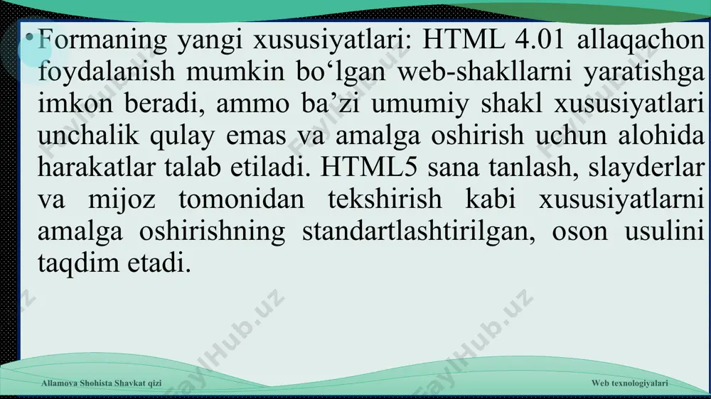 html elementlari bilan ta’nishish - Page 4