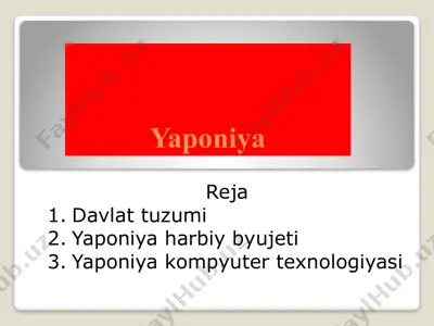 yaponiya — PPTX