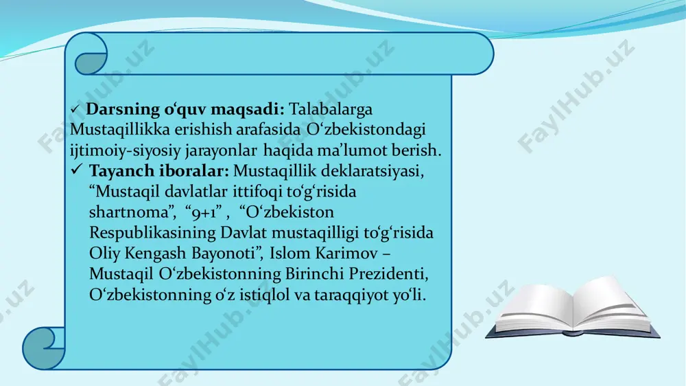 judga kelgan edi. moskvada markaziy hokimiyatni saqlab qolishga, respublikalar jilovini o‘z qo‘lida ushlab qolishga urinuvchilar tomonidan fitna tayyorlandi. fitnachilar 1991 yil 18 avgust kuni tayyorlangan va 19 avgustda matbuotda e’lon qilingan “sovet rahbariyatining bayonoti”da m. s. gorbachyovning salomatligi yomonlashdi, shu sababli uning sssr prezidenti vazifalarini ijro etish imkoniyati yo‘q, degan soxta axborot bilan chiqdilar. bayonotda prezident vakolatlari vitse-prezident g.i.yanayevga o‘tkazilganligi e’lon qilindi. aslida esa prezident m.s.gorbachyov sog‘-salomat edi, ammo o‘zini himoya qila olmadi. fitnachilar uni mamlakatdan, xalqdan, dunyodan ajratib, barcha aloqa vositalarini uzib, 72 soat qamal qilib qo‘ygan edi. fitnachilar tomonidan mamlakatni idora qilish uchun quyidagi tarkibda sobiq ittifoqda favqulodda holat davlat qo‘mitasi (fhdq) tuzildi. shu tariqa fitnachilar m.s.gorbachyovni noqonuniy yo‘l bilan hokimiyatdan chetlashtirib, o‘zlari hokimiyatni egallab oldilar. fhdq tarkibi  o. d. baklanov - sssr mudofaa kengashi raisining birinchi o‘rinbosari,  v. a. kryuchkov - sssr davlat xavfsizligi qo‘mitasining raisi,  v. s. pavlov - sssr bosh vaziri,  …