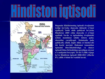 hindiston iqtisodiyoti — PPT