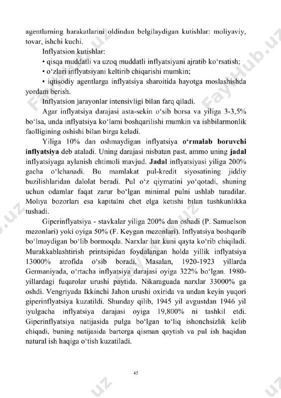 inflyatsiya va aksiinflyatsiya siyosatlari - Page 3