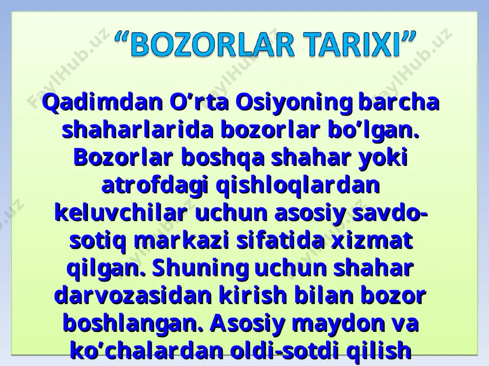 bozor iqtisodiyoti va menejmenti dars ishlanma - Page 3