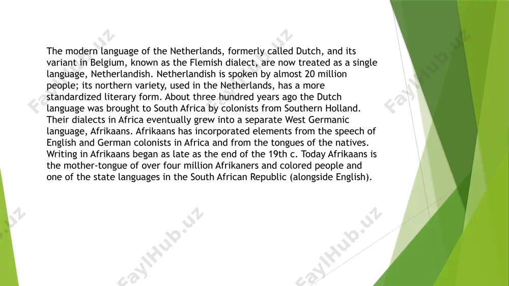 general information about german, english, frisian, afrikaans and other languages - Page 3