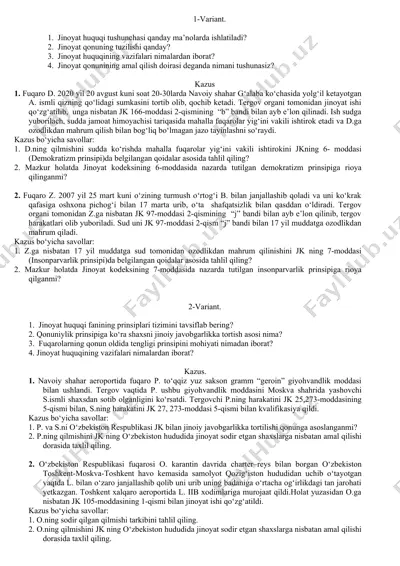 jinoyat huquqi tushunchasi — DOCX