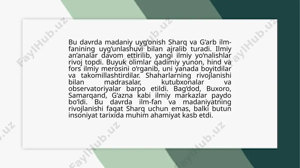 ix-xii asrlarda madaniy uyg'onish - Page 4