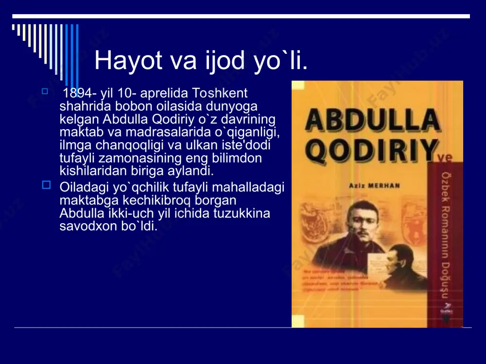onida ham pastkash soxta guvohlarni, hukmron siyosatga til tekkizganligi bilan cho`chitmoqchi bo`lgan yuzsiz kimsalarni ayamay fosh etdi. o`z qarashlaridan qaytmay, ijodkorlik va insonlik shayiini mardona himoya qildi. uning: ‘‘men to`rilik orqasida bosh ketsa, "ih" deydirgan yigit emasman",— degan gapi adib shaxsiyatiga xos xususiyatlarni to`liq aks ettiradi. respublika oliy sudi yetarli asos bo`lmasa ham abdulla qodiriyni jkki yil ozodlikdan mahrum etish haqida hukm chiqardi. lekin dalillarning uydirmaligi ko`rinib turgani uchun ham o`zbekning eng mashhur adibini qamoqqa tiqishga jur'at ctishmadi. bu sud orqali sho`rolar yozuvchini o`ziga xos yo`sinda "ogohlantirdi" lekin adib bu ogohlantirishdan"to`ri" xulosa chiqarmadi, ya'ni haqiqatga xiyonat qilmadi. o`z asarlari bilan nafaqat o`zbekiston, balki butun turkiston xalqlari ma'naviyati ravnaqiga hissa qo`shgan adibni 1937-yilning 31-dekabrida yangi yil kechasi ikkinchi bor olib ketishdi. bu davrda stalin boshqarib turgan qataon mashinasi shitob bilan ishlar va uning yaxshi yurmoi uchun yangidan-yangi qurbonlar zarur edi. adolatning ko`chasidan ham o`tmagan hukumatning uchlik sudi 1938- yilning 5- oktabrida …