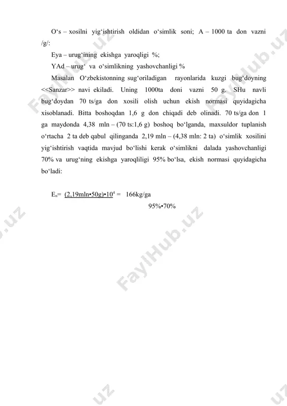 xosilni rejalashtirishda ekish me'yori va muddatlarining o`rni - Page 4