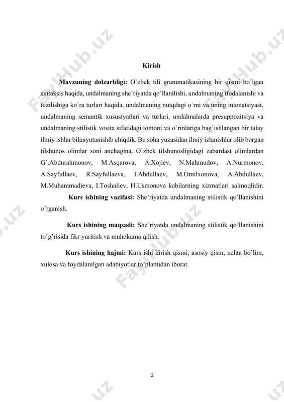 fodalangan undalmalar ham ko`plab uchraydiki, bu holat rasmiy munosabatlarni yoritish maqsadida qo`llanadi. asosan, zohid sharipov va arina bergir kabi sud prokuratura xodimlarining nutqida bunday holatlar ko`p kuzatiladi: gap bunday petrashvili, biz obro`yimizni to`kmaslikka harakat qilamiz (ii tom, 140-b). namozov, kozlov bergan ikki millionni qayerga qo`yding? (iii tom, 168-b). arina iosifovna, qo`shinlarni chaqiraymi? (iii tom, 168-b). bu asarda shunday holatni kuzatish mumkinki, bunda predmetlarga atab qo`yilgan atoqli otlar ham undalma bo`lib kelgan: hayr, bviqsiz rossiya! (iii tom, 38-b). turdosh ot shaxsini ifodalovchi, jonsiz va jonli predmetlarni ifodalovchi so`zlar hisoblanadi. asarda qo`llangan undalma vazifasidagi turdosh otlar, asosan, shaxsni ifodalovchi so`zlardir. ularni quyidagi turlarga bo`lish mumkin: a) qarindoshlikni bildiuvchi otlar: quda hola, kim nima desa ishonaverasizmi? (ii tom, 50-b). umid bilan yashagin, qizim, xudo hoxlasa, hammasi yaxshi bo`lib ketadi. (ii-tom, 305-b). b) kasb – mutaxassislikni bildiruvchi otlar: doktor bu asadbekning qizi., (ii tom, 312-b). qayoqqa deb so`ramaysanmi? (ii tom 67-b). c) vazifasi, amali …