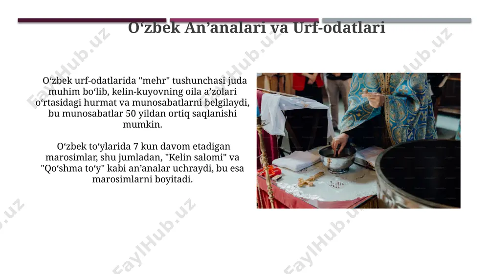 o'zbek milliy marosimlari va urf-odatlari haqida taqdimot - Page 5