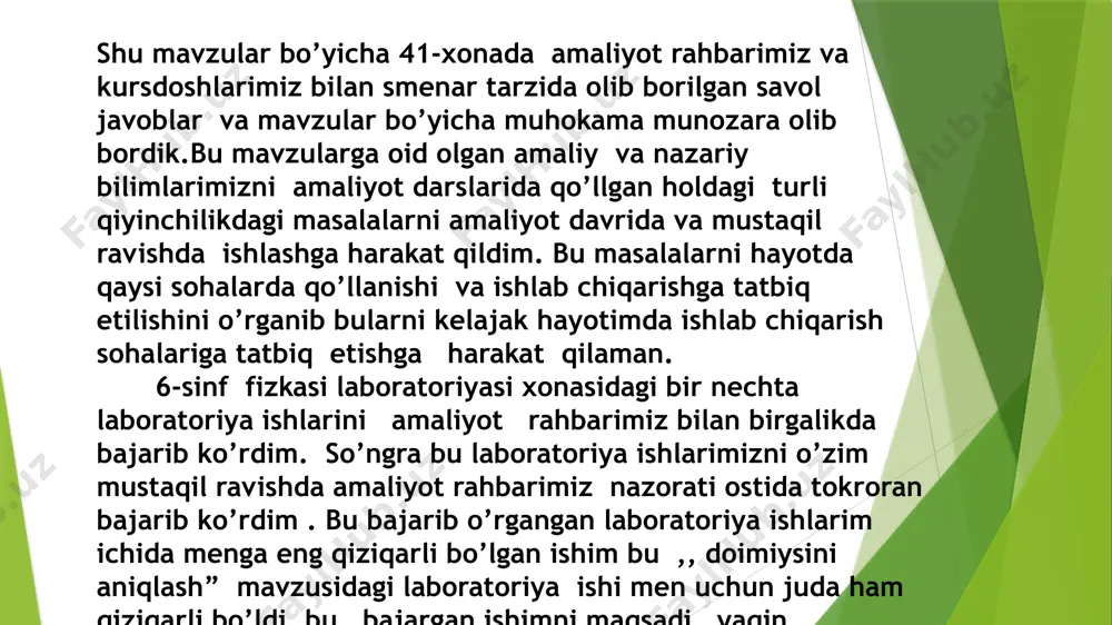 abdo'raimova nilufar malakaviy amaliyoti hisoboti - Page 5