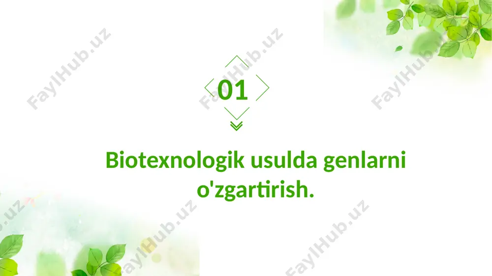 biotexnologik usulda olingan oziq-ovqat mahsulotlarini genetik xavfsizligi - Page 3