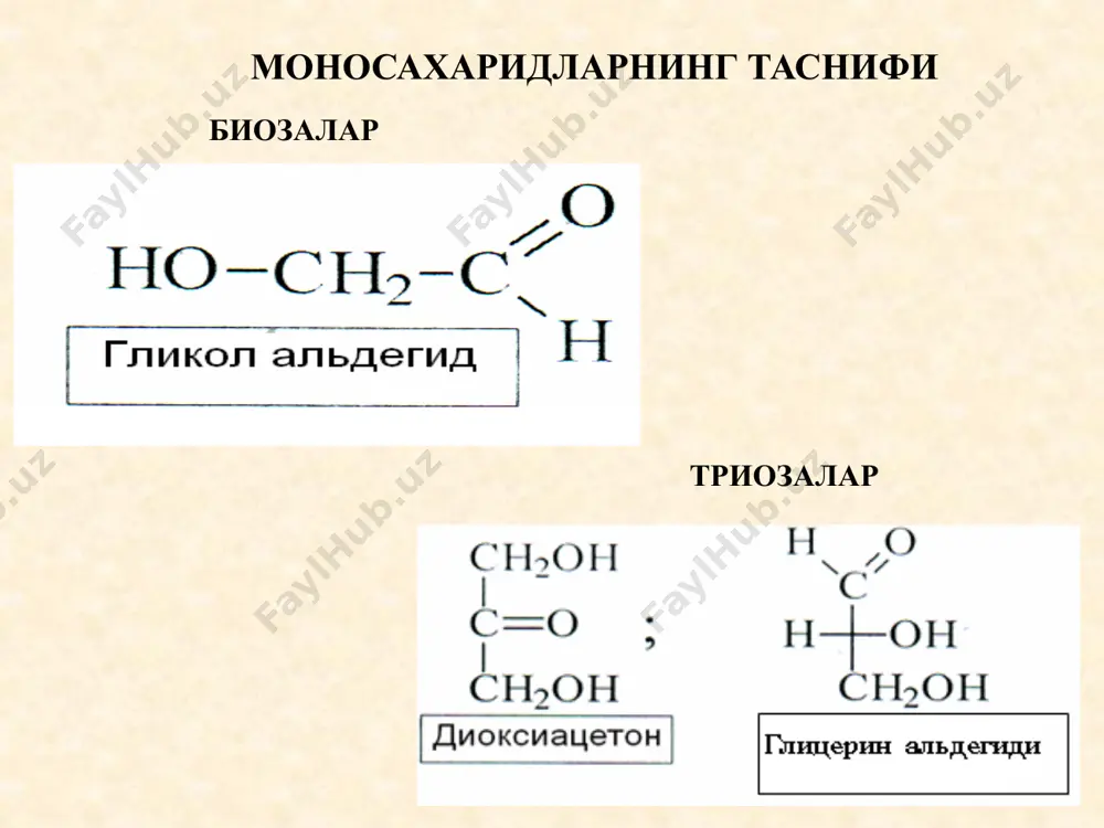 карбонсувлар. фотосинтез жараёни моносахаридларнинг таснифи - Page 3
