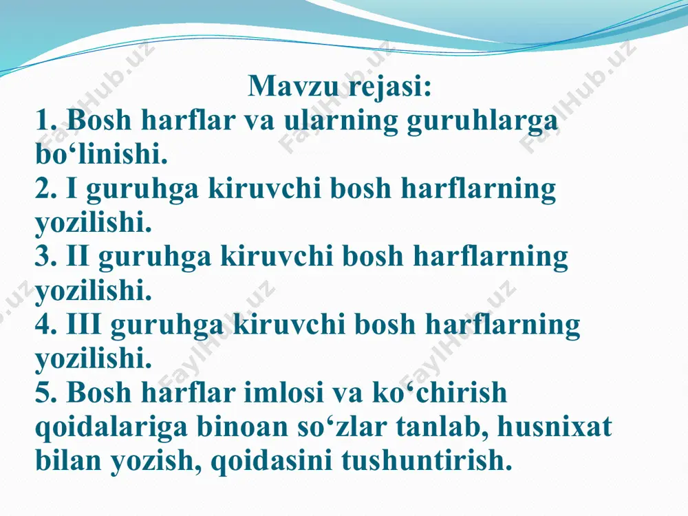 bosh harflar va ularning yozilishi - Page 2