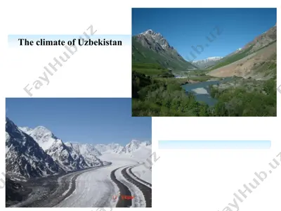 the climate of uzbekistan 2 — PPTX