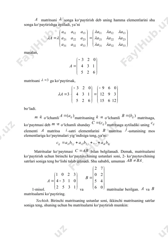 aytiladi? 7. transponirlangan matritsa deb nimaga aytiladi? 7. qanday matritsalar teng bo‘ladi? 8. matritsalar yig‘indisi nima? 9. matritsani songa ko’paytirish qanday bo‘ladi? 10. qanday matritsalarni ko’paytirish mumkin? 11. matritsalar qanday ko‘paytiriladi? image5.wmf image95.wmf image96.wmf image97.wmf image98.wmf image99.wmf image100.wmf image101.wmf image102.wmf image103.wmf image104.wmf image6.wmf image105.wmf image106.wmf image107.wmf image108.wmf image109.wmf image110.wmf image111.wmf image112.wmf image113.wmf image7.wmf image114.wmf image115.wmf image116.wmf image117.wmf image118.wmf image8.wmf image119.wmf image120.wmf image121.wmf image122.wmf image9.wmf image123.wmf image124.wmf image125.wmf image126.wmf image127.wmf image10.wmf image128.wmf image129.wmf image130.wmf image131.wmf image132.wmf image11.wmf image133.wmf image134.wmf image135.wmf image136.wmf image137.wmf image12.wmf image138.wmf image139.wmf image140.wmf image141.wmf image13.wmf image14.wmf image15.wmf image16.wmf image17.wmf image18.wmf image19.wmf image20.wmf image21.wmf image22.wmf image23.wmf image24.wmf image25.wmf image26.wmf image27.wmf image28.wmf image29.wmf image30.wmf image31.wmf image32.wmf image33.wmf image34.wmf image35.wmf image36.wmf image37.wmf image38.wmf image39.wmf image40.wmf image41.wmf image42.wmf image43.wmf image44.wmf image45.wmf image46.wmf image47.wmf image48.wmf image49.wmf image50.wmf image51.wmf image52.wmf image53.wmf image54.wmf image1.wmf image55.wmf image56.wmf image57.wmf image58.wmf image59.wmf image60.wmf image61.wmf image62.wmf image63.wmf image64.wmf image2.wmf image65.wmf image66.wmf image67.wmf image68.wmf image69.wmf image70.wmf image71.wmf image72.wmf image73.wmf image74.wmf …