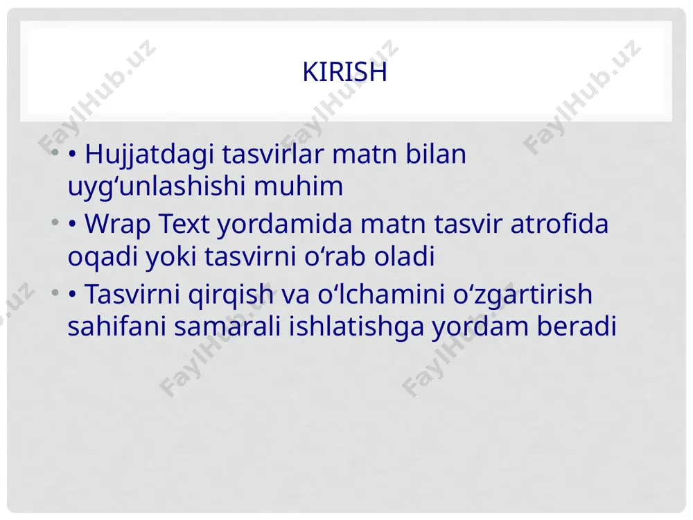 wrap text, tasvirni qirqish va o‘lchamini o‘zgartirish - Page 2