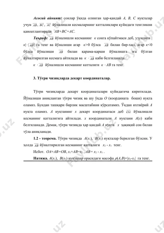 тўғри чизиқдa дeкaрт кooрдинaтaлaр систeмaси - Page 4
