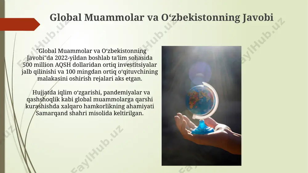 globallashuvning o’zbekistonning ijtimoiy, ma’naviy-ma’rifiy taraqqiyotiga ta’siri - Page 4
