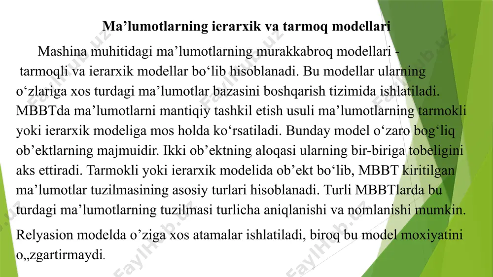 axborotlarni saqlash va izlash tamoyillari - Page 5