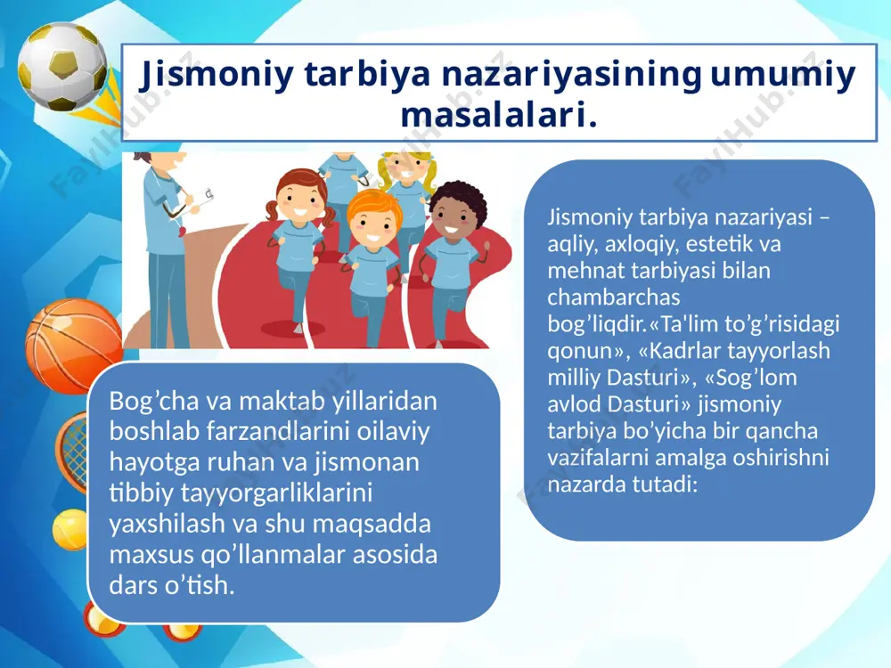 . jismoniy tarbiya nazariyasi va metodikasi, darslik, tarjima, t., «o‘kituvchi», 1967. f. xo‘jayev, t. usmanxo‘jayev. boshlang‘ich sinflarda jismoniy tarbiya, o‘quv qo‘llanma. t., "o‘qituvchi", 1996. a. abdullayev. jismoniy tarbiya vositalari. o‘kuv qo‘llanmas. farg‘ona, 1999. e’tiboringiz uchun raxmat image4.jpeg image5.jpeg image7.jpeg image8.png image11.jpeg image13.png image14.jpeg image15.jpeg image16.jpeg image17.jpeg image1.jpg /docprops/thumbnail.jpeg