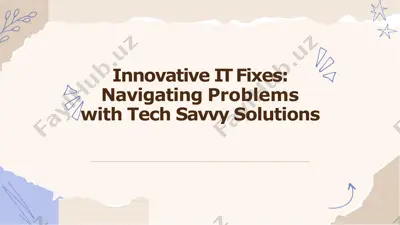 innovative itfixes: navigating problems with tech savvy solutions — PDF