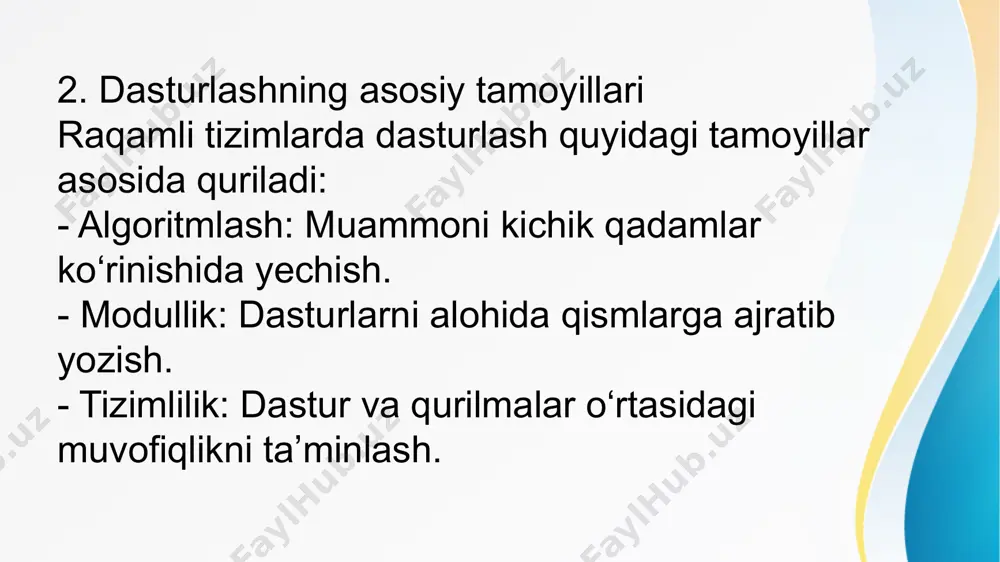 raqamli tizimlarni dasturlash asoslari - Page 5