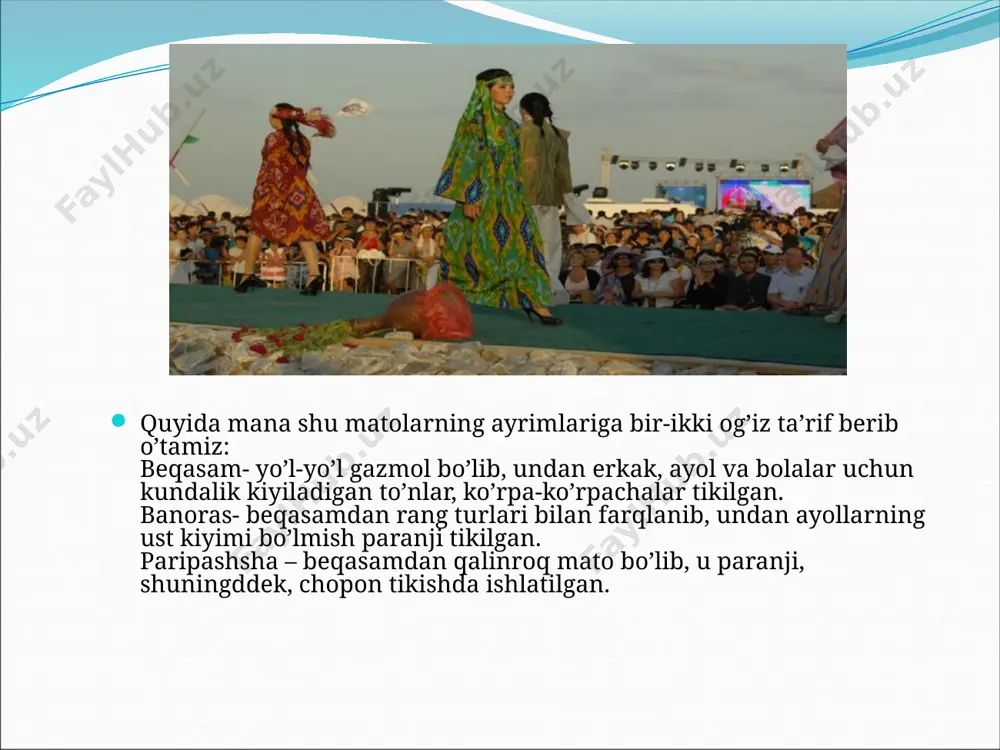 kiyimlarni tikishda ishlatiladigam matolar - Page 4