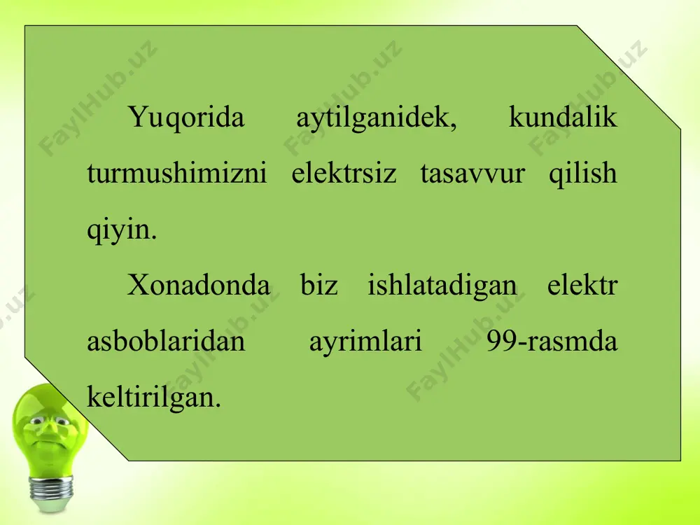 xonadondagi elektr asboblari. elektr energiyasini tejash 6-sinf - Page 2
