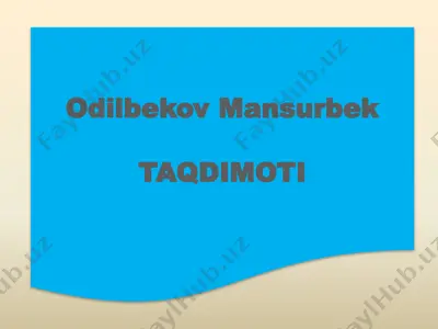 "kayfiyat haqidagi axborot" metodi — PPTX
