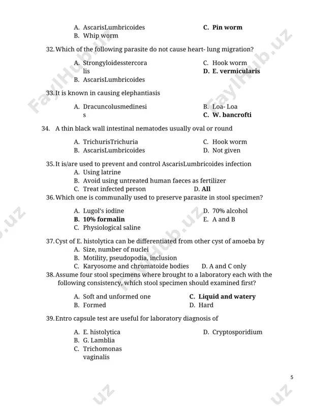 ? a. it should be placed in a leak proof containers and sharp safe container b. it can be disposed any where c. it should be handled only by those who trained d. both a &c ___53. accidents in the laboratory may occur due a. use of defective equipment b. lack of skill or knowledge c. carelessness and neglect d. all ___54. one of the following is not way of preventing lab-acquired infections a. handling specimens with care b. mouth-pipetting c. immunized against highly infections pathogens d. none ___55 accidents involving labequipments are due to a. incorrect positioning b. inappropriate installation c. incorrect utilization d. all ___56. which one of the following is not personal safety equipment a. glove b. gowns, c. face and eye shields d. fire extinguisher ___57 alkali injury to the eye will be neutralized by a. 5%acetic acid b. vinegar diluted 1in 5 c. with 5% …