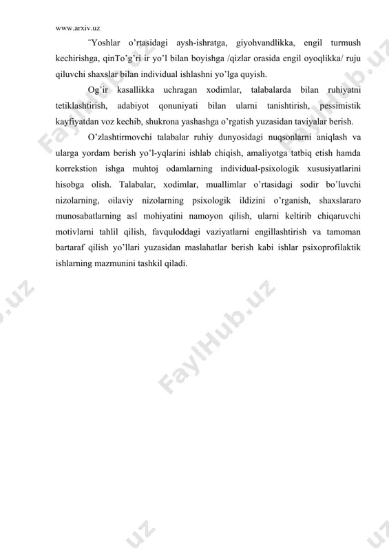 psixologning profilaktik ishi - Page 5