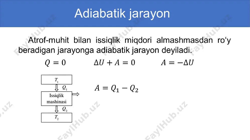 ∙100 topish kerak: javob: 1. karno sikli qanday jarayonlardan tashkil topgan? 2. issiqlik mashinalari bajargan foydali ish qanday aniqlanadi? 3. dvigatelning foydali ish koeffitsiyenti qanday hisoblanadi? 4. issiqlik mashinasining fik ni oshirish uchun nima qilish kerak? mustaqil bajarish uchun topshiriqlar image1.png image2.png image3.png image4.png media1.mp4 image5.png image6.png image60.png image7.jpg image8.jpg image9.png image9.jpg image11.png image10.jpg image13.png image11.jpg image12.png image16.png media2.mp4 image14.png image130.png image17.png image100.png /docprops/thumbnail.jpeg