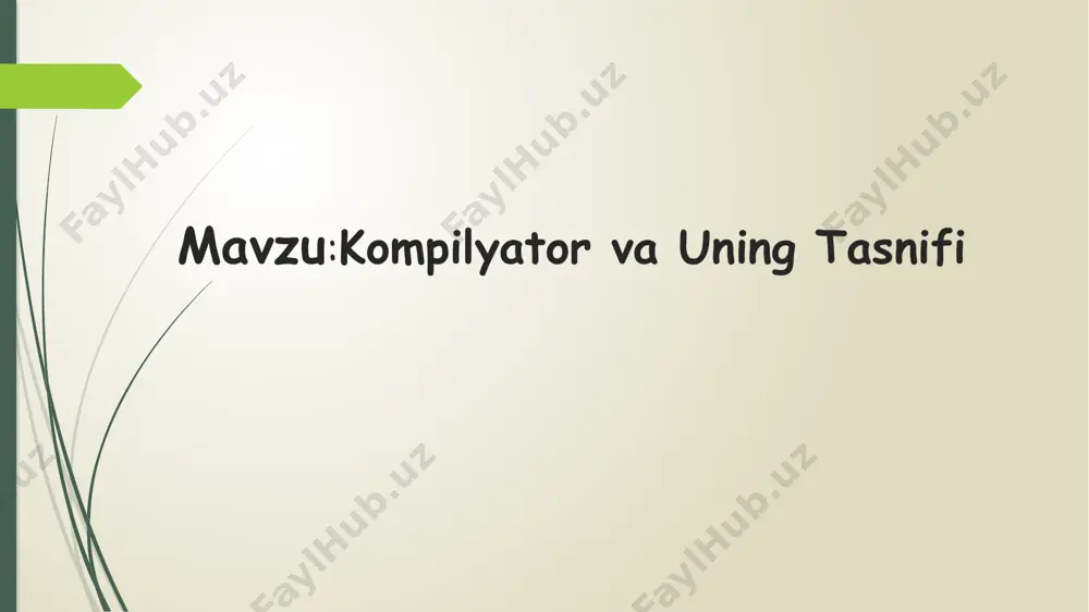er" deb ataladi. 2.syntax analysis (sintaksis tahlil): sintaksis tahlil bosqichida kompilyator kodning to‘g‘riligini tekshiradi. ya'ni, kod sintaksisi (qoidalari)ga to‘g‘ri kelishini tekshiradi. sintaksis daraxti (parse tree) yaratiladi. agar sintaksisda xatolik bo‘lsa, kompilyator xato haqida xabar beradi. 3.semantic analysis (semantik tahlil): bu bosqichda kodning ma'nosi tekshiriladi. masalan, o‘zgaruvchining turini tekshirish, o‘zgartirilgan qiymatlarni to‘g‘ri ishlatishni aniqlash va boshqa semantik xatolarni topish. semantik tahlilning asosiy maqsadi kodning ma'noli va mantiqiy to‘g‘riligini ta'minlashdir. 4.optimization (optimalizatsiya): kompilyator kodni optimallashtirish orqali bajarilish vaqtini qisqartiradi yoki samaradorligini oshiradi. optimallashtirish jarayoni: 5.lokallashtirish: kichik operatsiyalarni birlashtirib, ularni tezlashtirish. 6.loop unrolling: takroriy tsikllarni qayta tuzish orqali kodni tezlashtirish. 7.dead code elimination: ishlatilmaydigan kod qismlarini olib tashlash. 8.code generation (kodni yaratish): kompilyator oxir-oqibat manba kodini mashina tiliga o‘zgartiradi. bu bosqichda kompilyator mashina kodi (yoki assembler kodi) yaratadi. tarixiy rivojlanishi: 1950-yillarda dasturlash tili kompyuterlar uchun yangi bo‘lib, kompyuterlarni dasturlashda muhim o‘rinni egallagan. birinchi kompilyatorlarni grace hopper yaratgan va uning a-0 dasturlash tili birinchi …