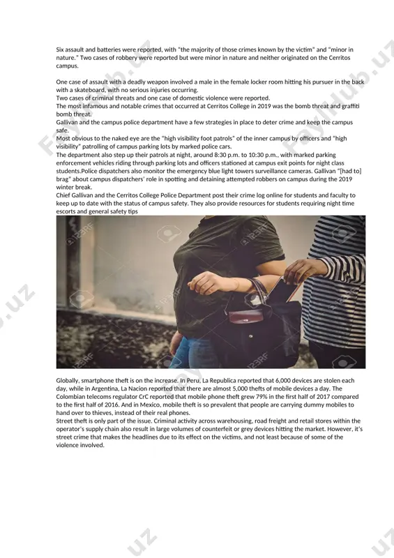o drive a vehicle are determined by law. deprivation of the right to drive a vehicle is applied by a court. the cabinet of ministers of the republic of uzbekistan resolution on approval of traffic rules lexuz review this decision is repealed by the resolution of the cabinet of ministers of the republic of uzbekistan dated december 24, 2015 no 370 "on approval of traffic rules". this photo shows petty theft. theft is a crime. prohibited by the criminal code, a guilty socially dangerous act (action or omission) is considered a crime in the order of imposition of punishment. an act that causes damage to objects protected by this code or a real risk of harm to them is called a socially dangerous act. in his presentation on jan. 15, gallivan provided the end of year statistics for crimes investigated by campus police. he highlighted bike thefts, car thefts and …