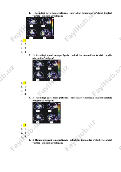 tomografiya test savollari — DOCX