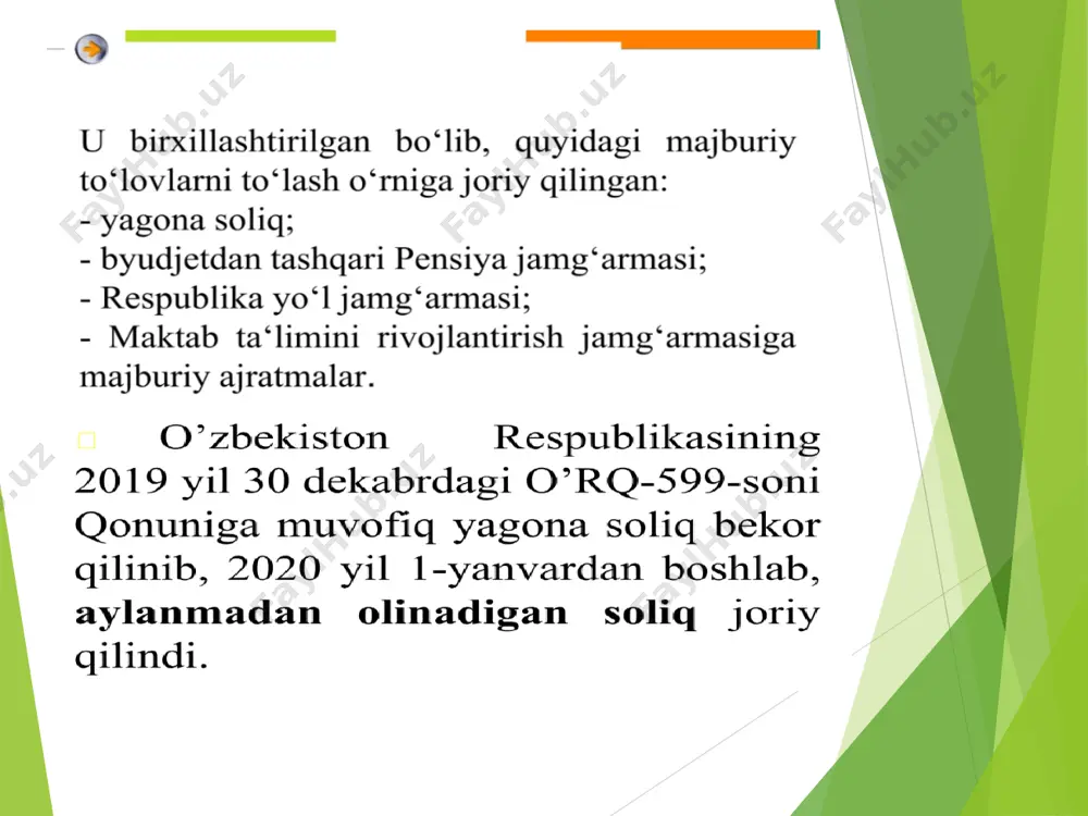 aylanmadan olinadigan soliq - Page 5