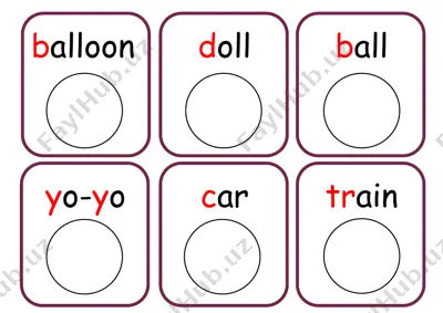 toys matching activity — PDF
