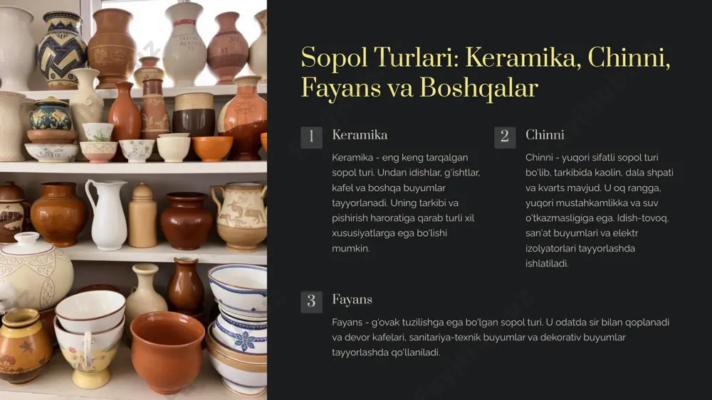 sopol buyumlar turlari va ularning xususiyatlari - Page 4