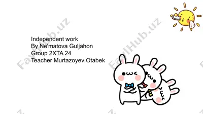 independent work — PPTX